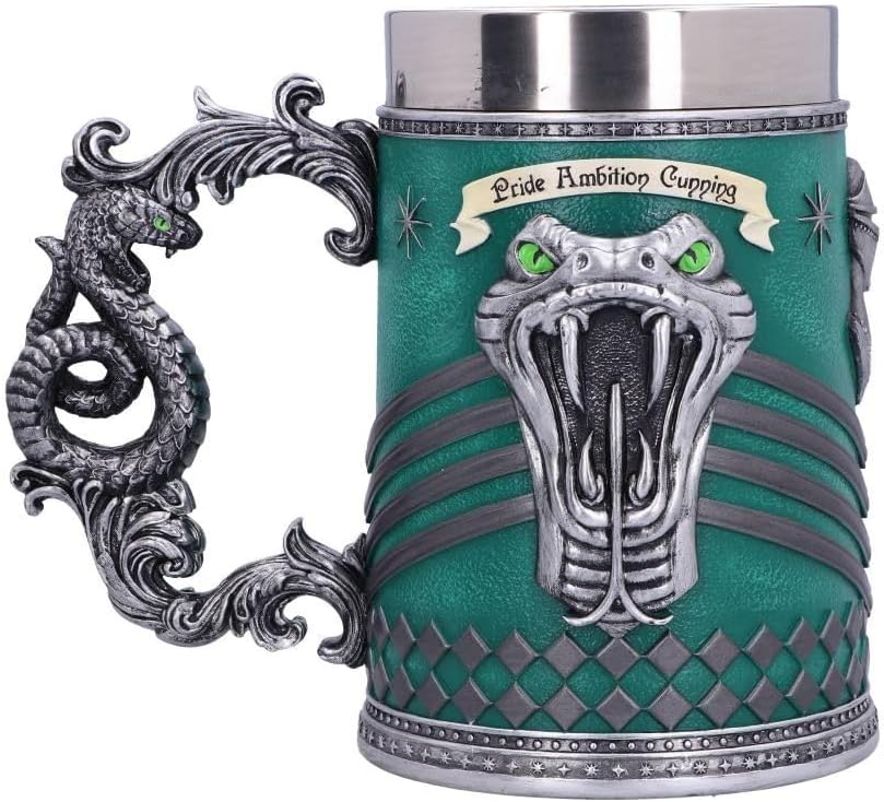 Handmade Slytherin Metal Mug